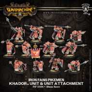 iron fang pikemen khador unit and unit attachment